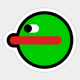 circle pepe Sticker